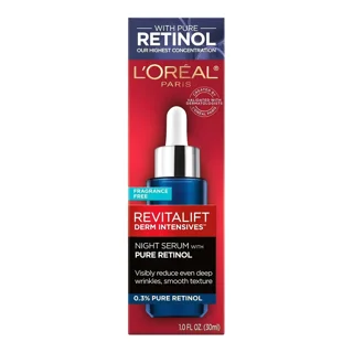 سرم شب رتینول رویتالیفت لورال ۰.۳٪ خالص ضد چروک قوی - Loreal Revitalift Pure Retinol
